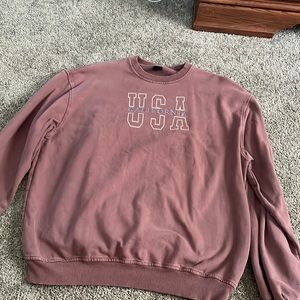 pacsun brown crew neck size L